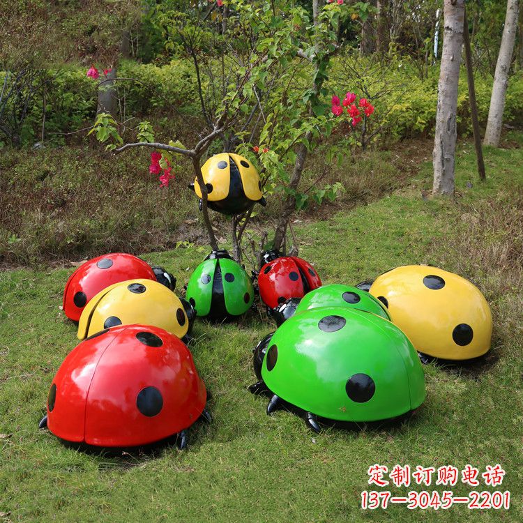 达州儿童可爱的七星瓢虫卡通雕塑