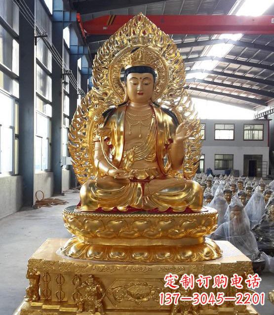 达州手工精雕如来佛塑像