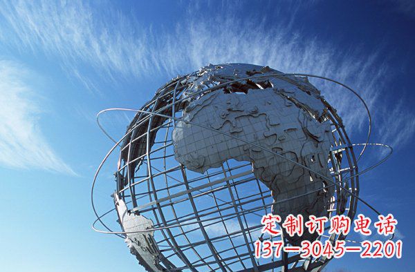 达州把美好的海洋融入您的空间,让心灵被洗涤--不锈钢大型地球雕塑