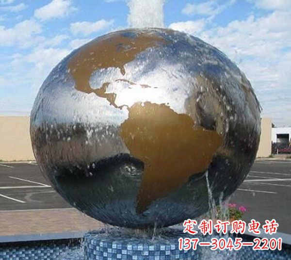 达州国际化地球喷泉雕塑