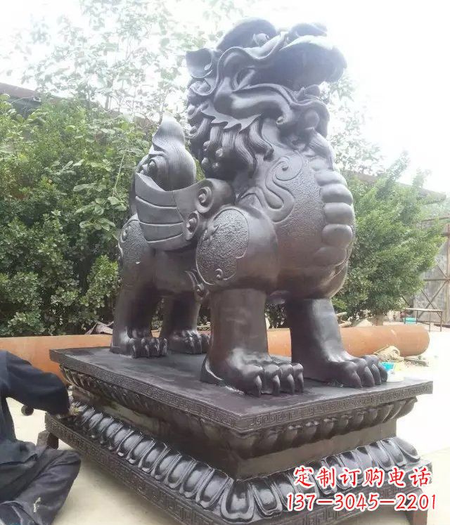 达州企业门口貔貅铜雕