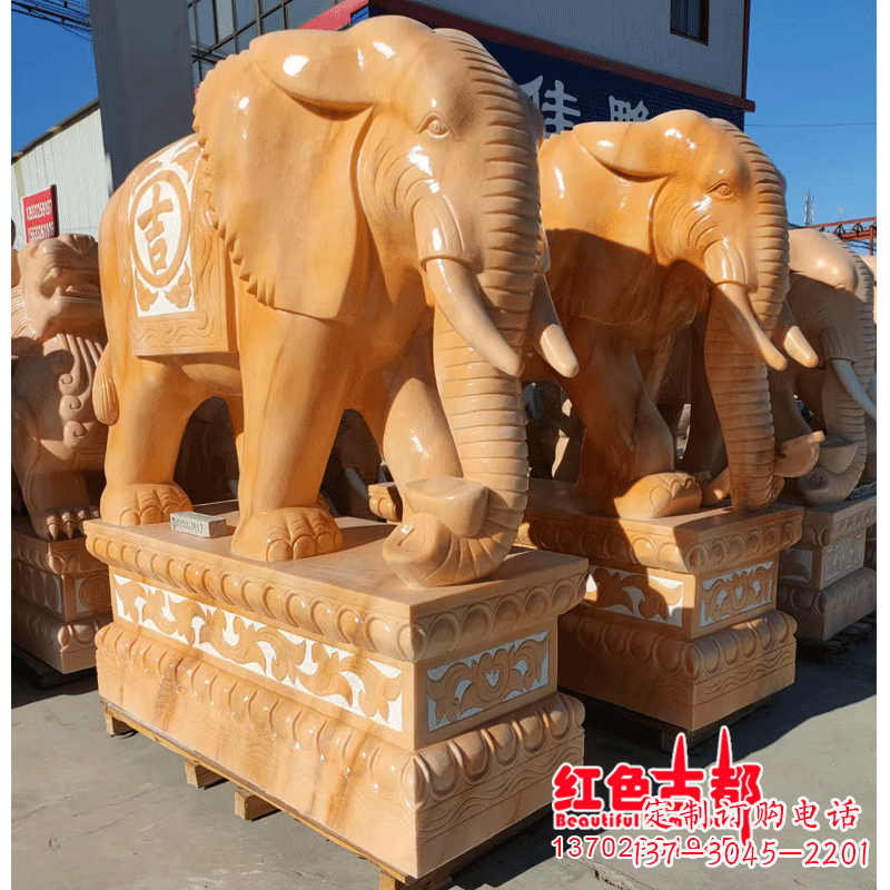 达州青石大象雕塑--专业定制,精美外观