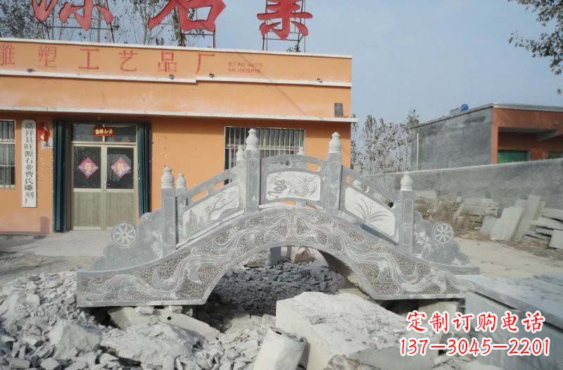 达州青石仿古拱桥雕塑,令领雕塑为您打造