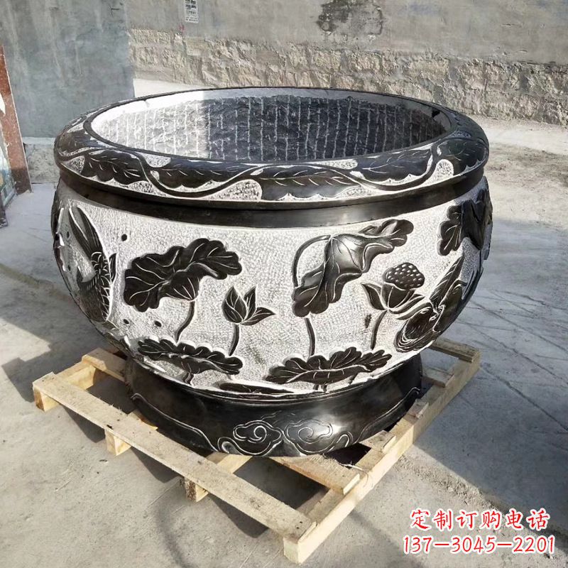 达州欣赏古典韵味,青石仿古水缸雕塑尽显典雅
