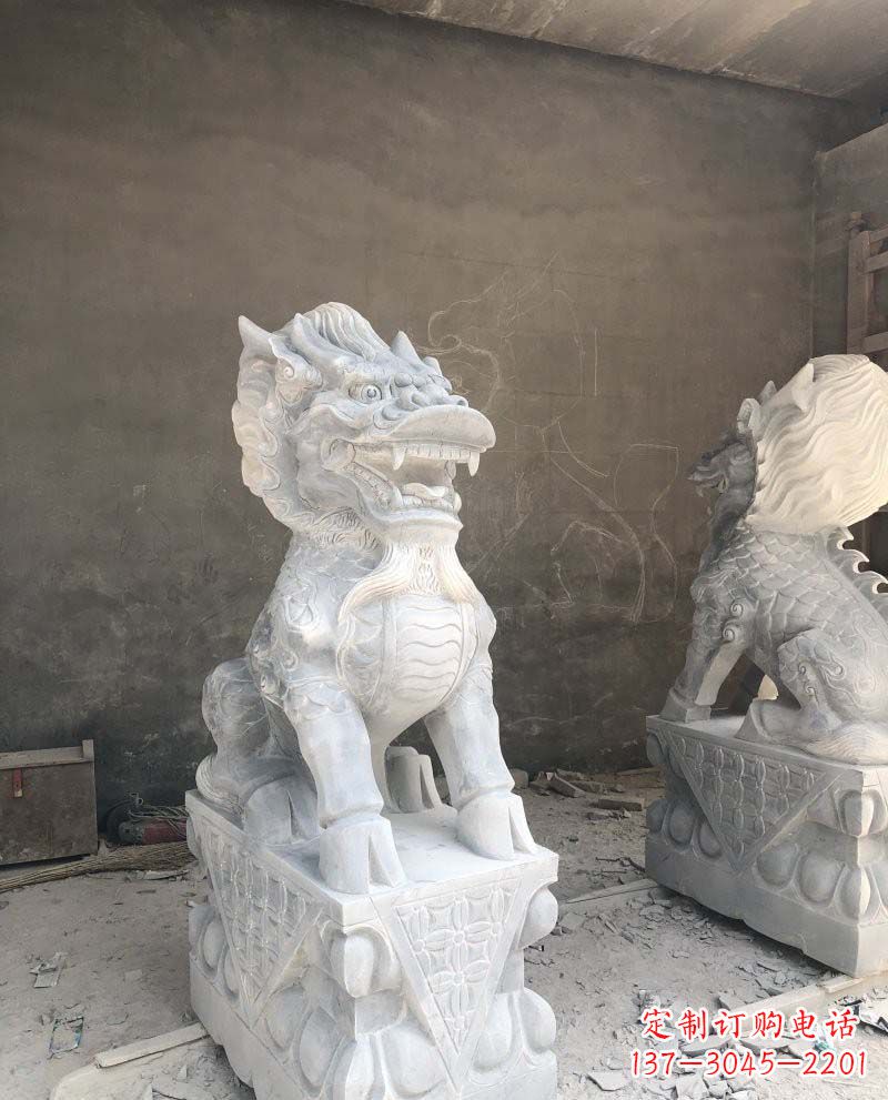 达州精致雕刻,青石仿古麒麟雕塑