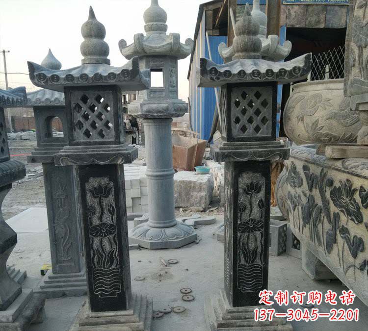 达州青石古代照明石灯雕塑，闪耀你的家园