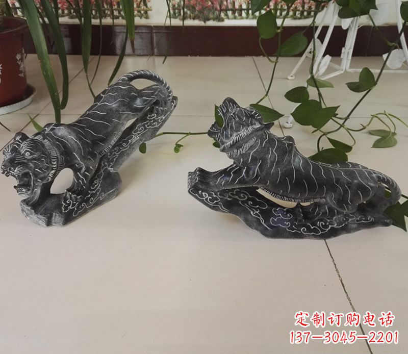 达州青石大型老虎雕塑是由中领雕塑设计制作的一…