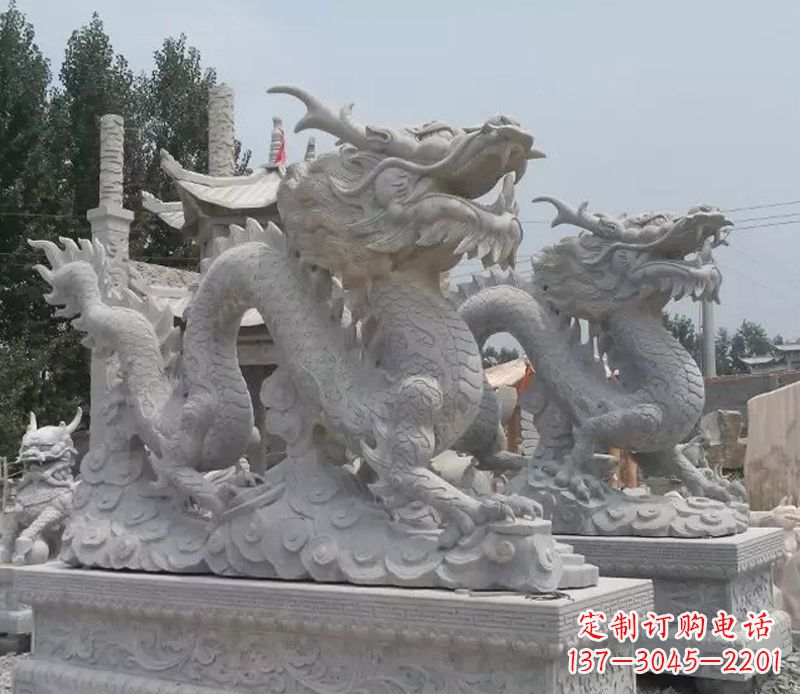 达州青石龙雕塑