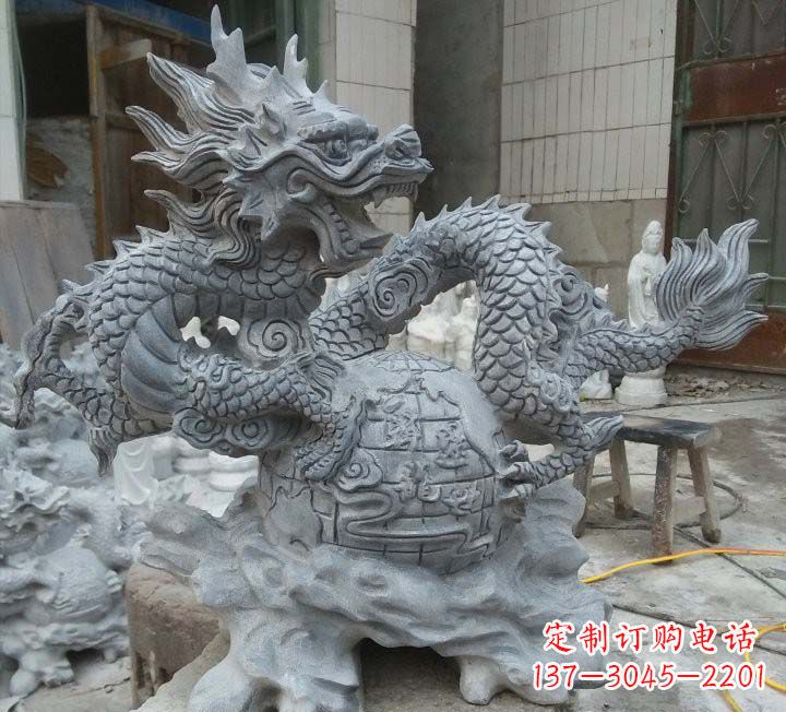 达州青石龙雕塑222