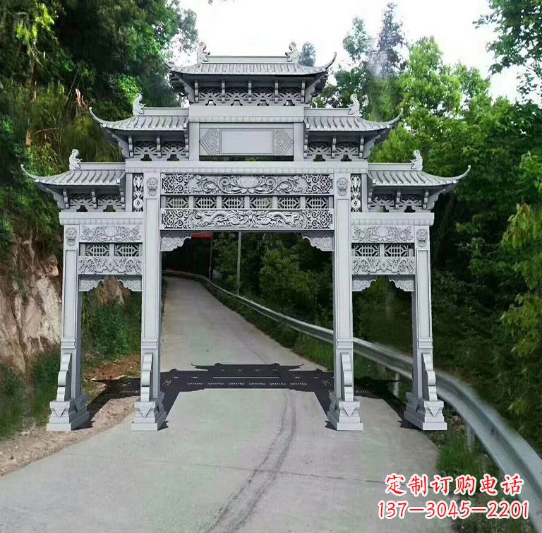 达州青石牌坊雕塑,演绎精致经典