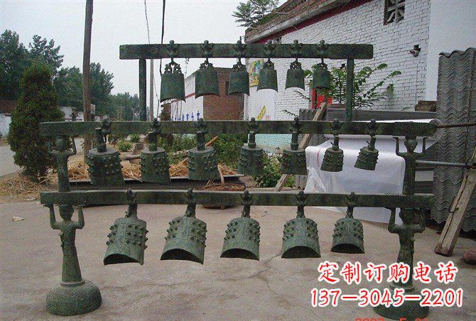 达州手工青铜编钟,给室内装饰增添仿古气息