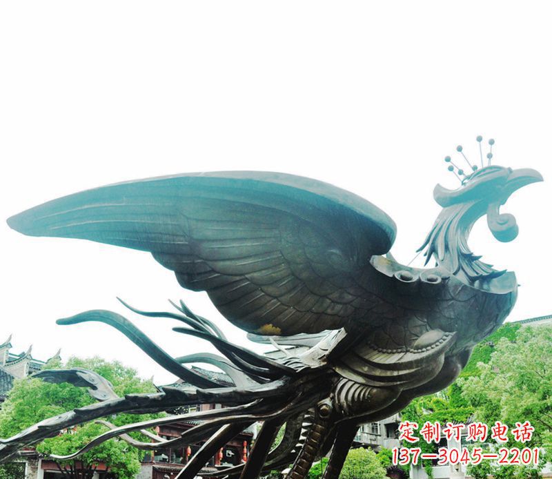 达州青铜凤凰雕塑
