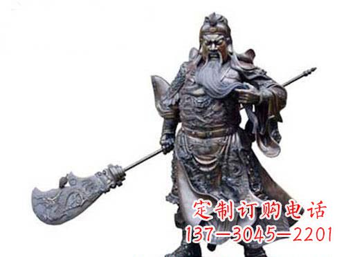达州关羽青铜雕塑,传承历史的精神