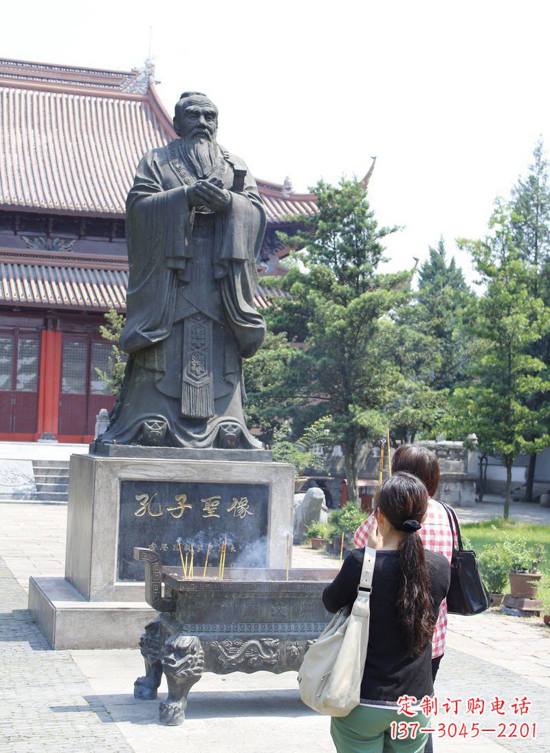 达州中领雕塑推出精致青铜孔子雕塑,考究工艺,…