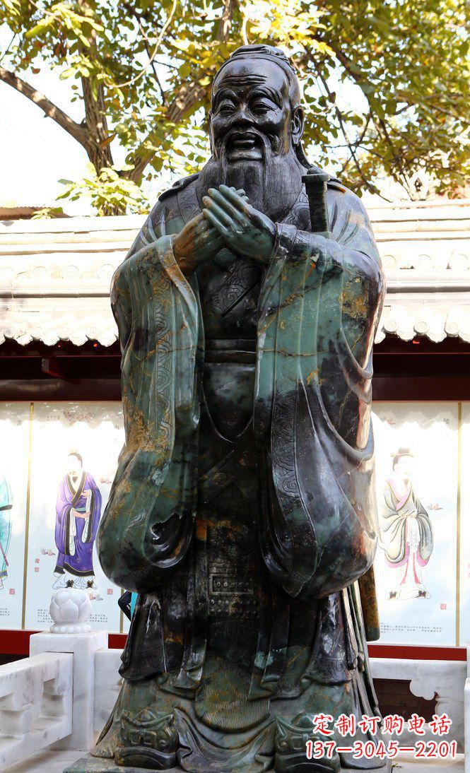 达州青铜孔子行教像,把智慧和精神传承
