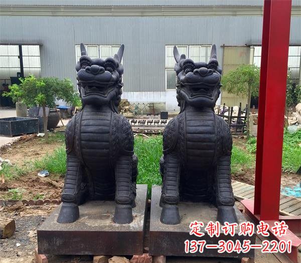 达州青铜精美麒麟雕塑,注入艺术气息