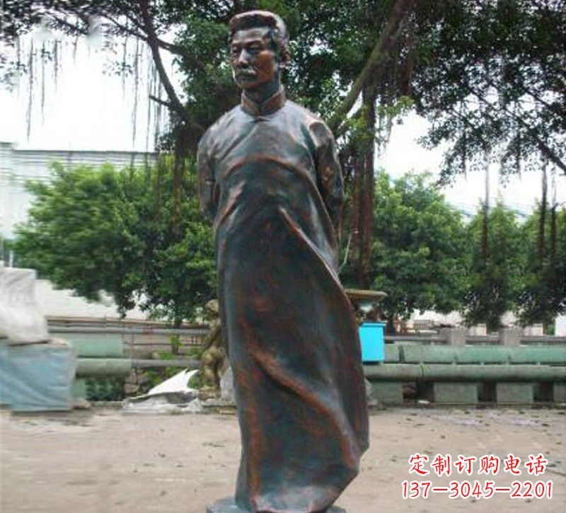 达州青铜雕塑,精致鲁迅雕像