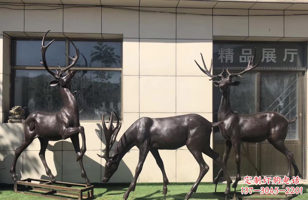 达州群鹿铜雕塑,艺术精雕细琢