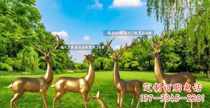达州美轮美奂的鹿雕塑,是铜雕工艺在古典雕塑艺…