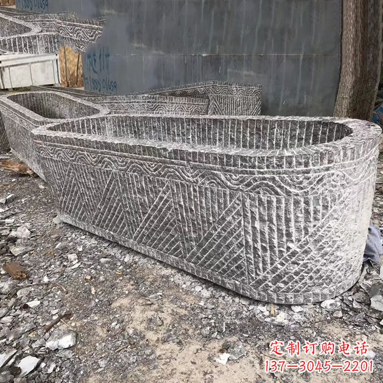 达州起点雕刻•手工老石槽雕塑