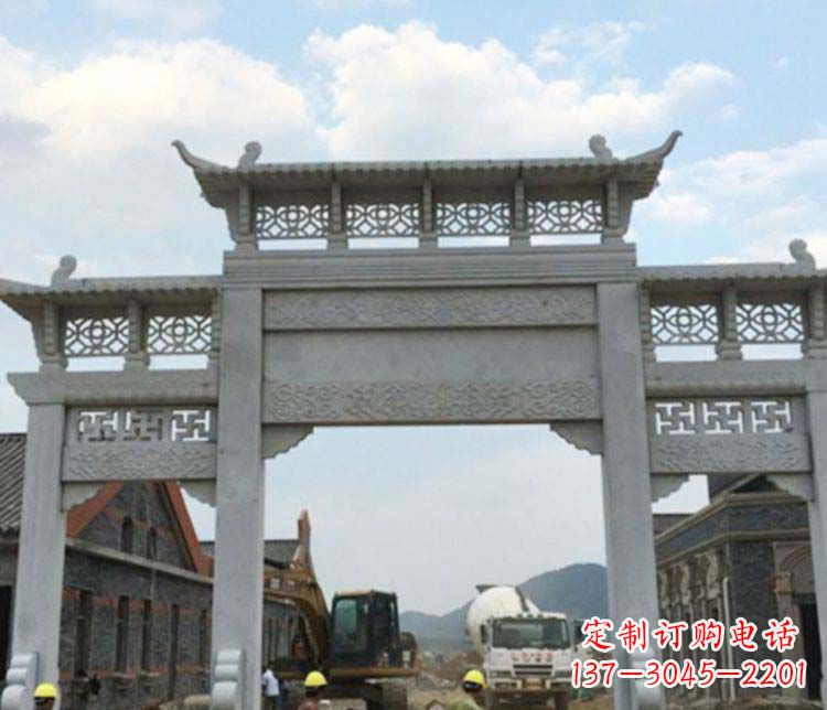 达州牌坊大理石石雕:显露美丽的古典风情