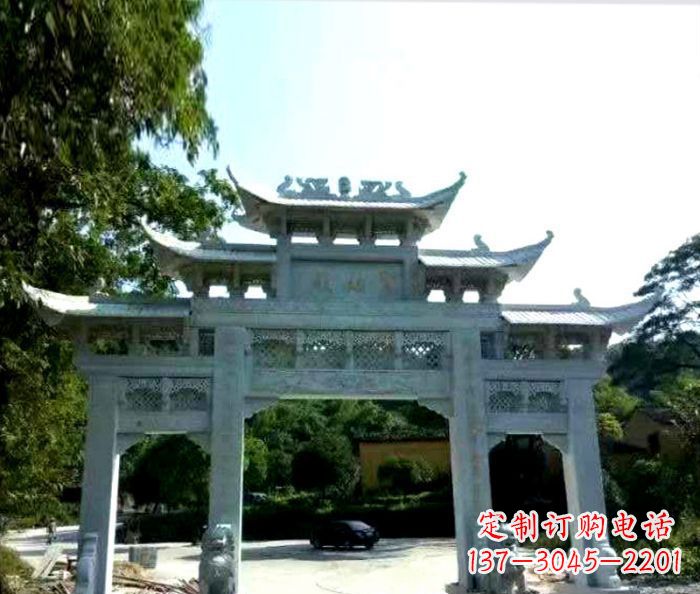 达州艺术般的精美大理石牌坊雕塑,为您的家增添高雅气质