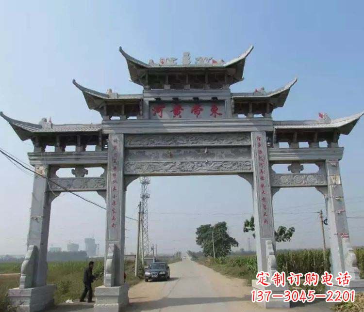 达州精品牌坊石雕，令您赞叹不已