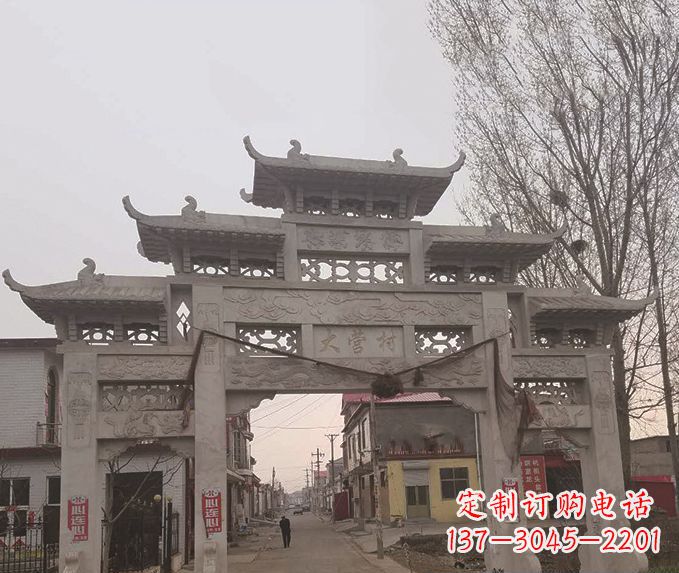 达州精美牌坊石雕，定制精美属于您的雕塑