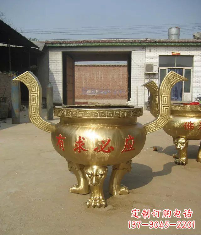 达州三足香炉铜雕,装点你的寺庙