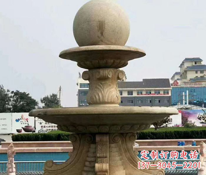 达州引领时尚的砂岩大型喷泉雕塑