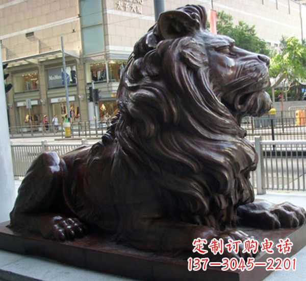 达州汇丰铜狮子雕塑,引领潮流,传承中国古典文化