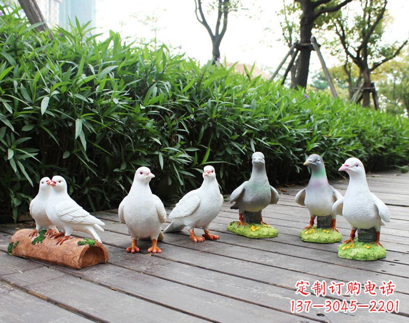 达州祝福世界的和平鸽雕塑