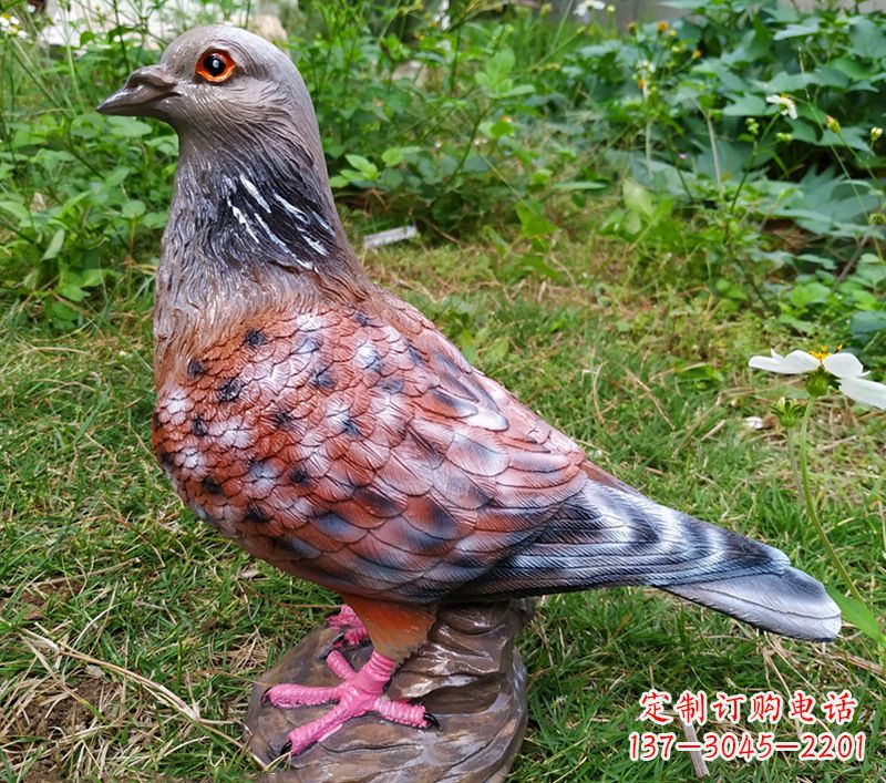 达州中领雕塑推出:传递和平象征的和平鸽雕塑