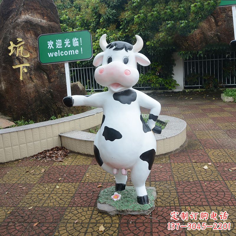 达州中领雕塑:生肖牛卡通雕塑