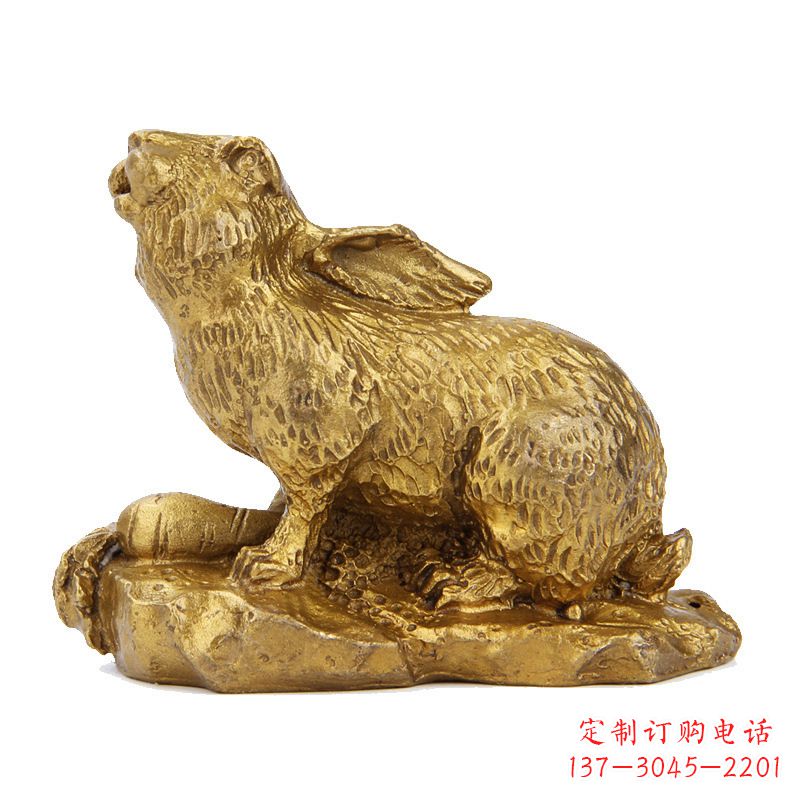 达州精美铸铜鎏金动物雕塑
