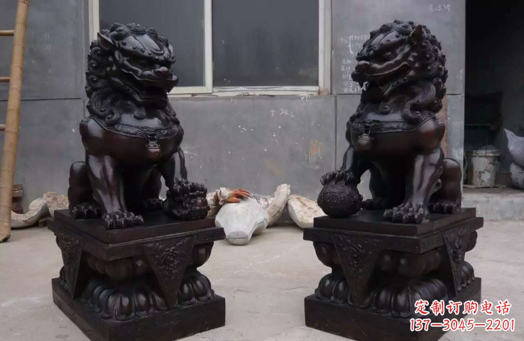 达州中领雕塑狮子雕塑，超精致的铜雕艺术
