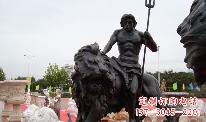 达州狮子座铜雕:狮子雕塑把你的星座进行升华