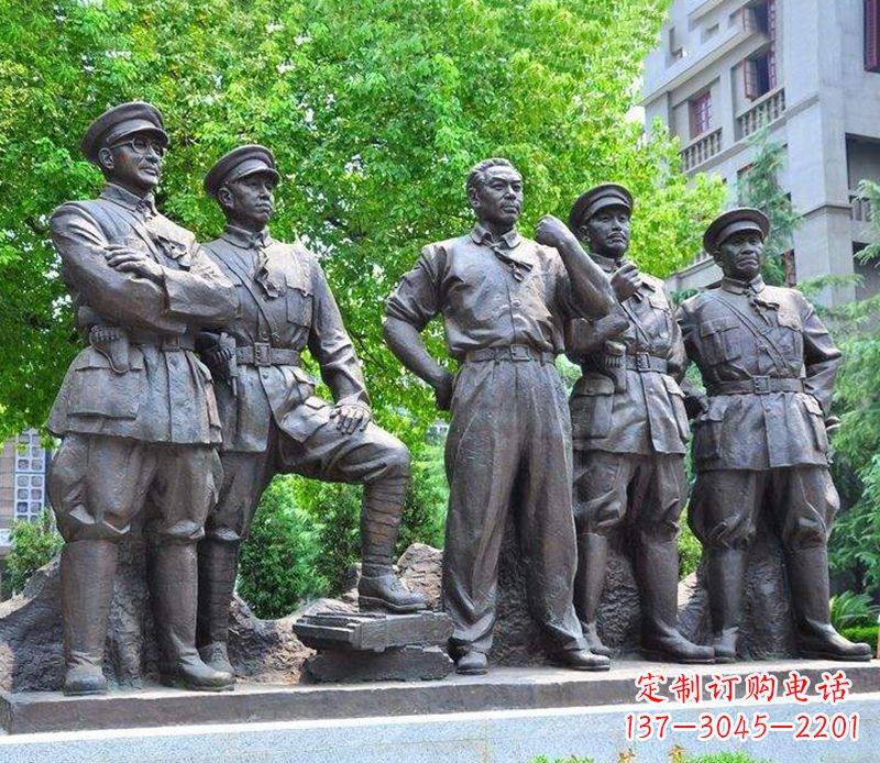 达州名人元帅铜雕,让你永久记住他们