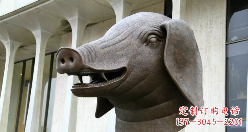 达州十二生肖兽首铜雕 (2)