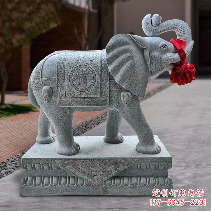 达州石雕大象的雕塑