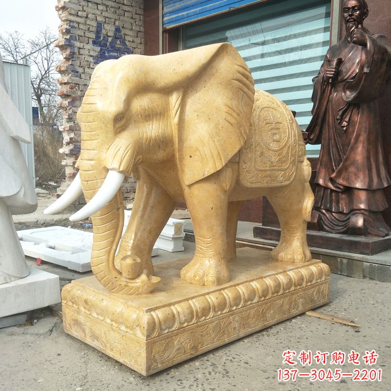 达州精美大象雕塑,为你定制宅神兽