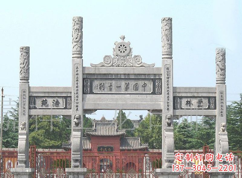 达州石雕单门牌坊