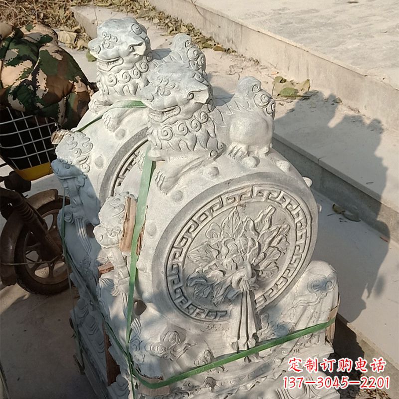 达州石雕仿古门墩