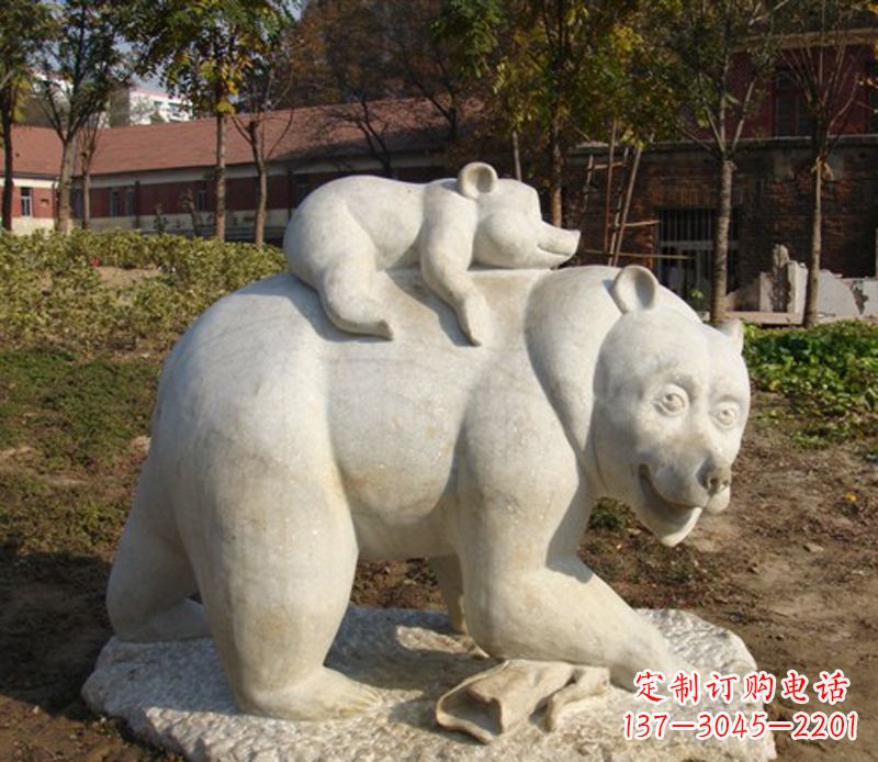 达州狗熊雕塑景观,给你一个精美园林