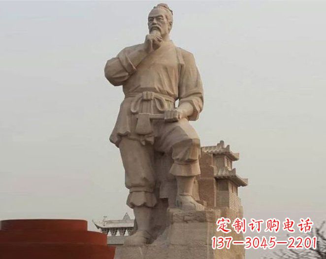 达州重拾古代风采,中领雕塑打造高贵的鲁班雕塑