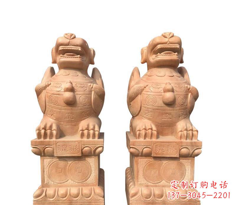 达州石雕古代神兽貔貅雕塑