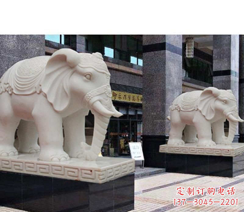 达州最佳选择——石雕酒店大象雕塑