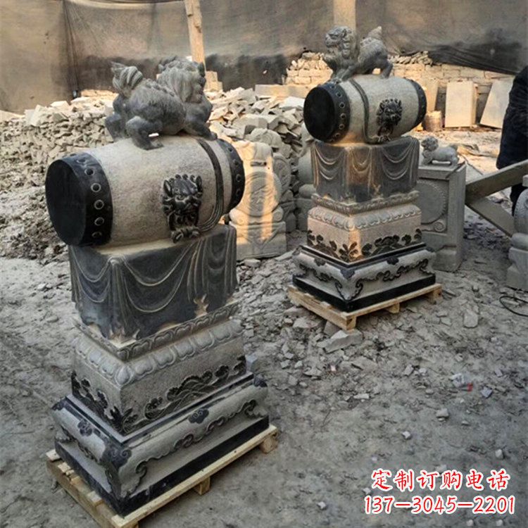 达州石雕门墩 大象