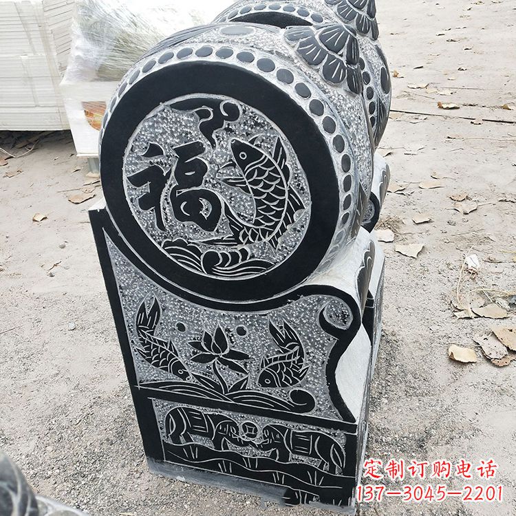 达州青石门墩雕塑,让您的家居典雅自有格调