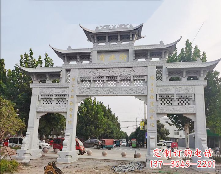 达州石雕牌坊-人物雕塑定制
